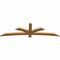 Ekena Millwork Davenport Rough Sawn Timber Gable Bracket, Western Red Cedar, 84"W x 24"H x 2"D x 4"F, 7/12 Pitch GBW084X24X0204DAV00RWR - alternate 2